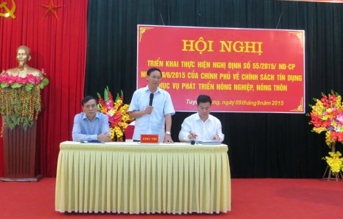 Triển khai thực hiện chính sách tín dụng mới về nông nghiệp, nông thôn