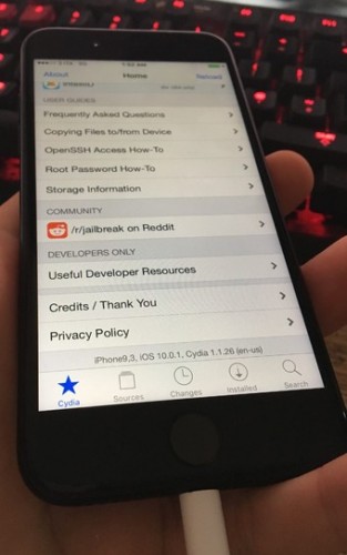 iPhone 7 đã bị jailbreak