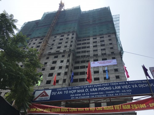Tabudec Plaza xây dựng vượt tiến độ hơn 2 tháng