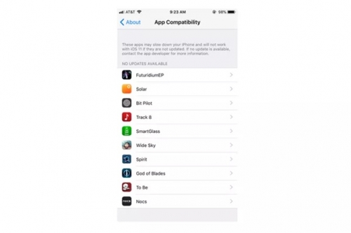 Cách phát hiện 187.000 ứng dụng không chạy được trên iOS 11 Cách phát hiện 187.000 ứng dụng không chạy được trên iOS 11