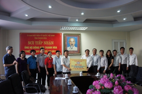 500 triệu đồng giúp đồng bào Thanh Hóa khắc phục hậu quả bão số 10