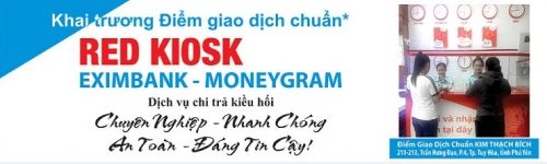 Eximbank khai trương Điểm giao dịch chuẩn “Red Kiosk” tại TP. Tuy Hòa Eximbank khai trương Điểm giao dịch chuẩn “Red Kiosk” tại TP. Tuy Hòa