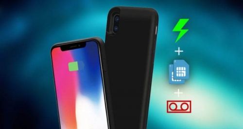 Phụ kiện biến iPhone X thành smartphone 2 sim, tích hợp ghi âm cuộc gọi