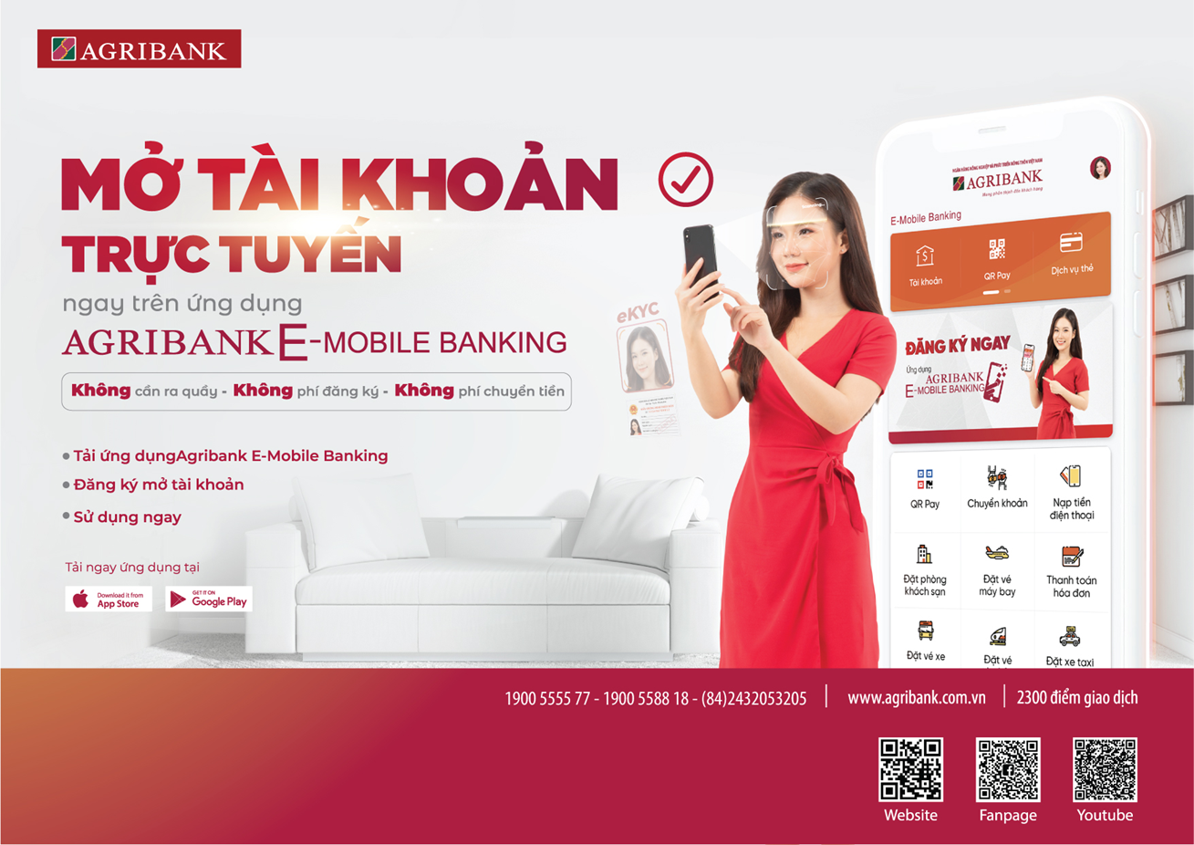 agribank ra mat dich vu mo tai khoan truc tuyen thuc day giao dich online mua dich