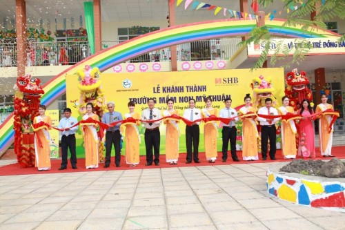 Khánh thành trường mầm non Mỹ Thuận do SHB tài trợ