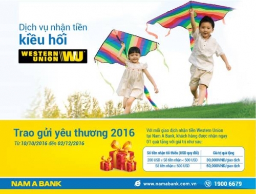 Nam A Bank “trao gửi yêu thương” cho khách hàng