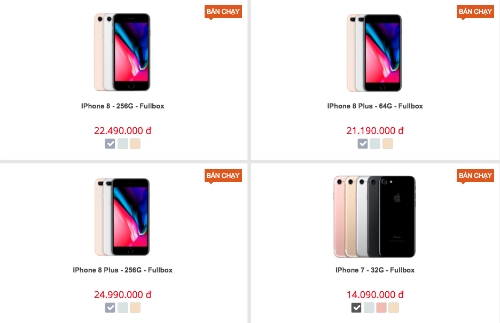 Giá iPhone 7, 7 Plus ở Việt Nam giảm sâu vì iPhone 8 Giá iPhone 7, 7 Plus ở Việt Nam giảm sâu vì iPhone 8