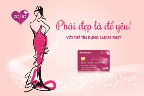 Sacombank ưu đãi đặc biệt cho phái đẹp