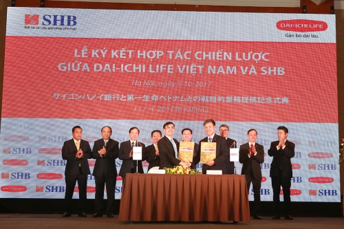 Dai-IChi Life Việt Nam và SHB ký kết hợp tác chiến lược dài hạn