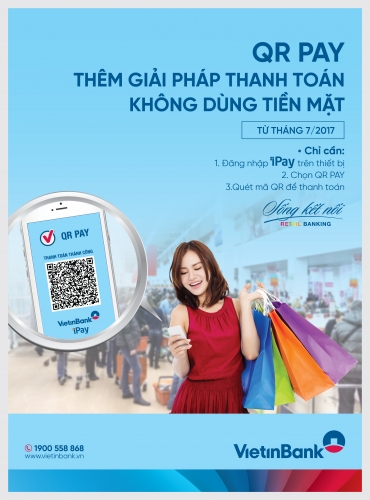 VietinBank cung cấp dịch vụ thanh toán bằng QR Pay cho VinaPhone