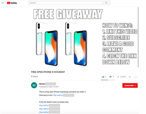 Nhiều người dính bẫy lừa trúng thưởng iPhone X Nhiều người dính bẫy lừa trúng thưởng iPhone X