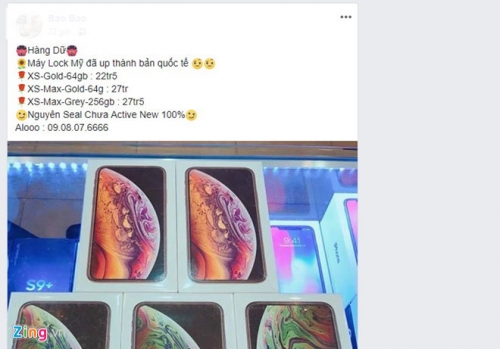 iPhone XS và XS Max 'đội lốt' quốc tế, rao bán giá thấp ở Việt Nam
