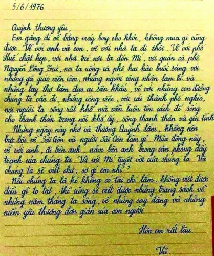 Thư tay - tài sản tinh thần còn mãi Thư tay - tài sản tinh thần còn mãi