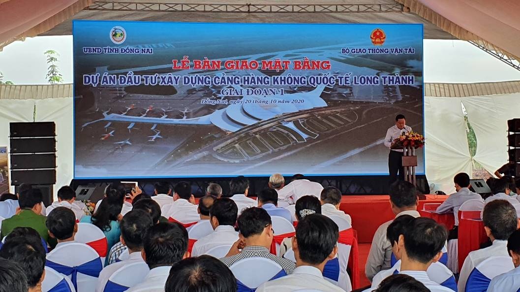 Bàn giao mặt bằng dự án sân bay quốc tế Long Thành giai đoạn 1 ban giao mat bang du an san bay quoc te long thanh giai doan 1