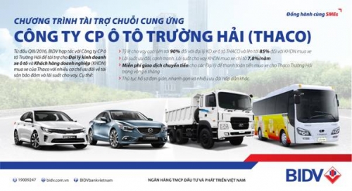 BIDV tài trợ chuỗi cung ứng của Công ty ôtô Trường Hải