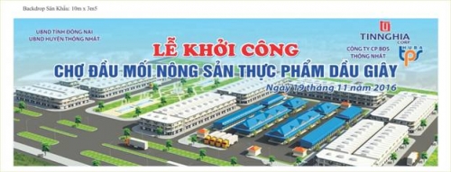 Xây dựng Chợ đầu mối nông sản thực phẩm Dầu Giây