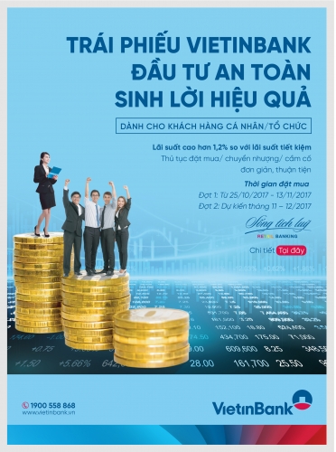 VietinBank phát hành trái phiếu với lãi suất hấp dẫn VietinBank phát hành trái phiếu với lãi suất hấp dẫn