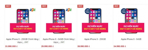 iPhone X xách tay về Việt Nam loạn giá, dao động từ 35-50 triệu đồng iPhone X xách tay về Việt Nam loạn giá, dao động từ 35-50 triệu đồng