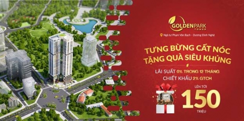 Golden Park Tower tưng bừng quà tặng dịp cất nóc và mở bán đợt cuối