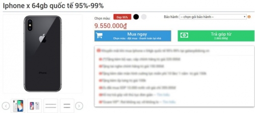 iPhone X hàng bãi giá hơn 9 triệu đồng ồ ạt về Việt Nam