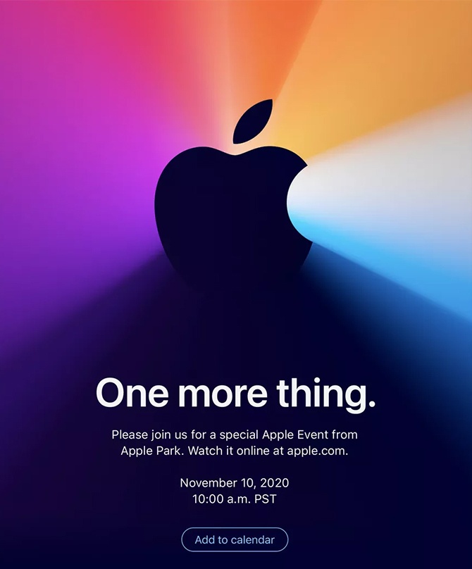 Apple tổ chức sự kiện 'One more thing' ngày 10/11 apple to chuc su kien one more thing ngay 1011