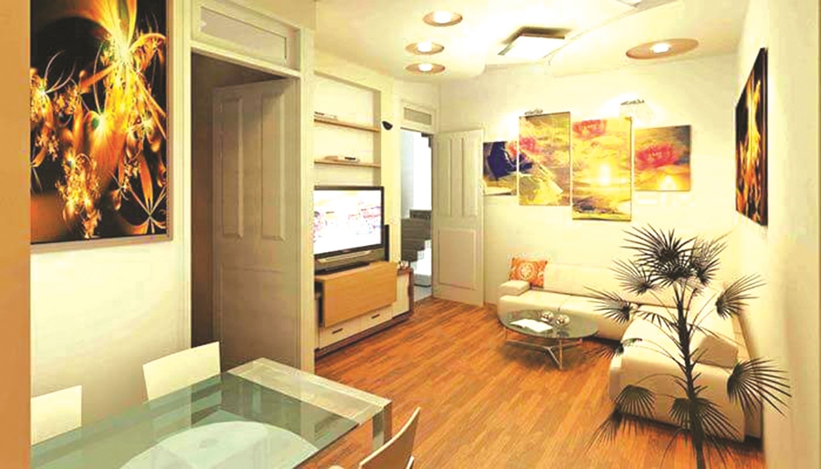 thap thom voi chung cu mini