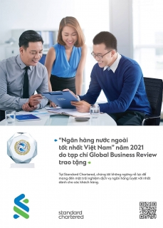 Standard Chartered: “Ngân hàng nước ngoài tốt nhất Việt Nam” năm 2021