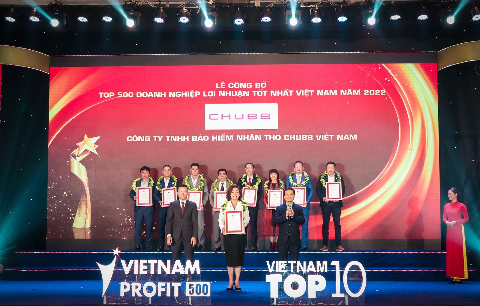 Chubb việt được “top nghiệp lợi nhuận tốt nhất nam” chubb life viet nam tiep tuc duoc vinh danh top 500 doanh nghiep loi nhuan tot nhat nam