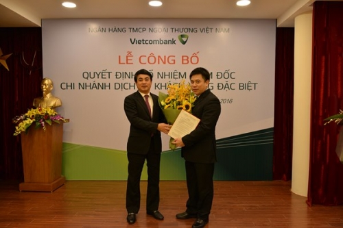 Vietcombank bổ nhiệm Giám đốc Chi nhánh Dịch vụ khách hàng đặc biệt