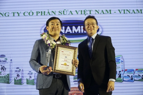 Vinamilk được vinh danh Top 10 thương hiệu “Tin và Dùng” 2016