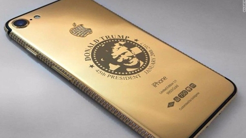 iPhone 7 in hình Donald Trump, đính kim cương giá “khủng”