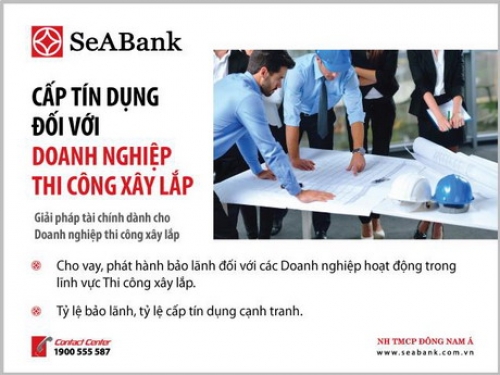 SeABank cung cấp sản phẩm dành riêng cho DN trong lĩnh vực xây lắp