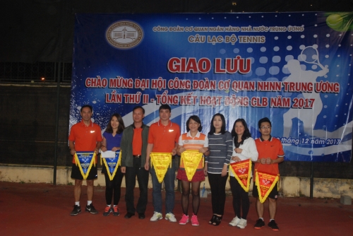 Công đoàn NHNN Trung ương: Thi đấu giao lưu tổng kết hoạt động CLB tennis