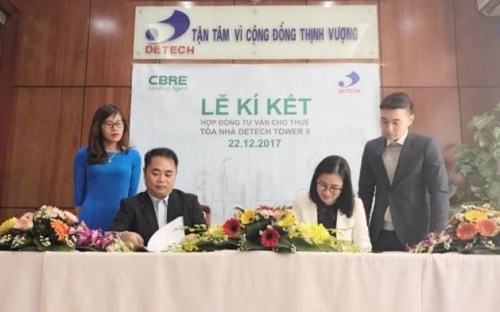 CBRE tư vấn cho thuê tòa văn phòng Detech Tower II