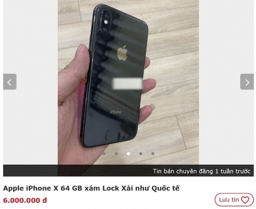 iPhone X được chào bán giá 6 triệu đồng tại Việt Nam