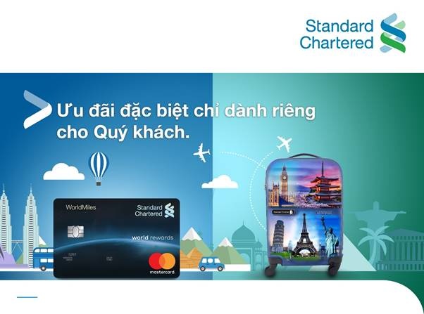 Ưu đãi hấp dẫn cho chủ thẻ tín dụng Standard Chartered Ưu đãi hấp dẫn cho chủ thẻ tín dụng Standard Chartered