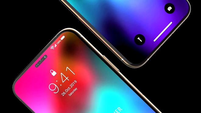 iPhone 12 với Face ID đục lỗ, vân tay dưới màn hình trông ra sao? iphone 12 voi face id duc lo van tay duoi man hinh trong ra sao