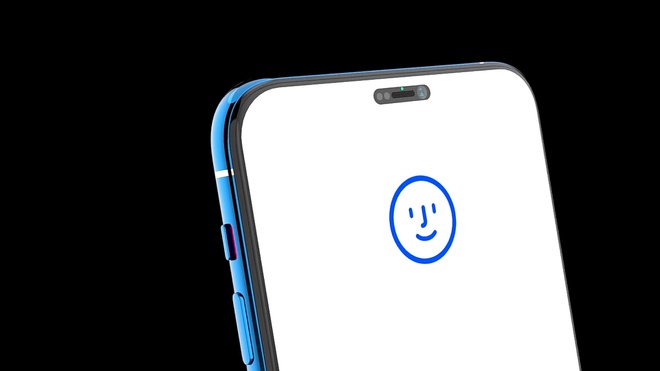iPhone 12 với Face ID đục lỗ, vân tay dưới màn hình trông ra sao? iphone 12 voi face id duc lo van tay duoi man hinh trong ra sao