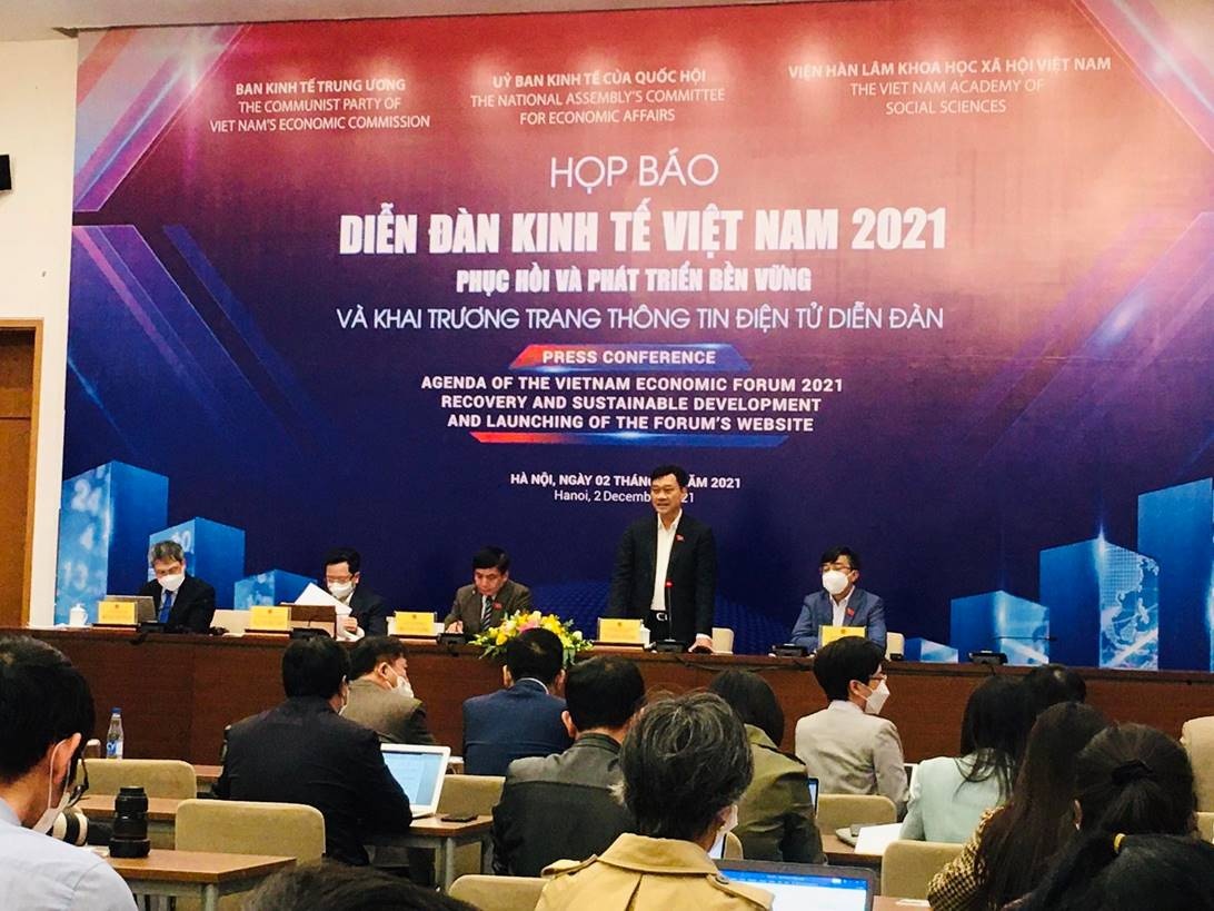 Diễn đàn kinh tế Việt Nam 2021: Phục hồi và phát triển bền vững dien dan kinh te viet nam 2021 phuc hoi va phat trien ben vung