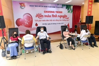 Đoàn Thanh niên Ngân hàng Trung ương tổ chức Ngày hội hiến máu tình nguyện
