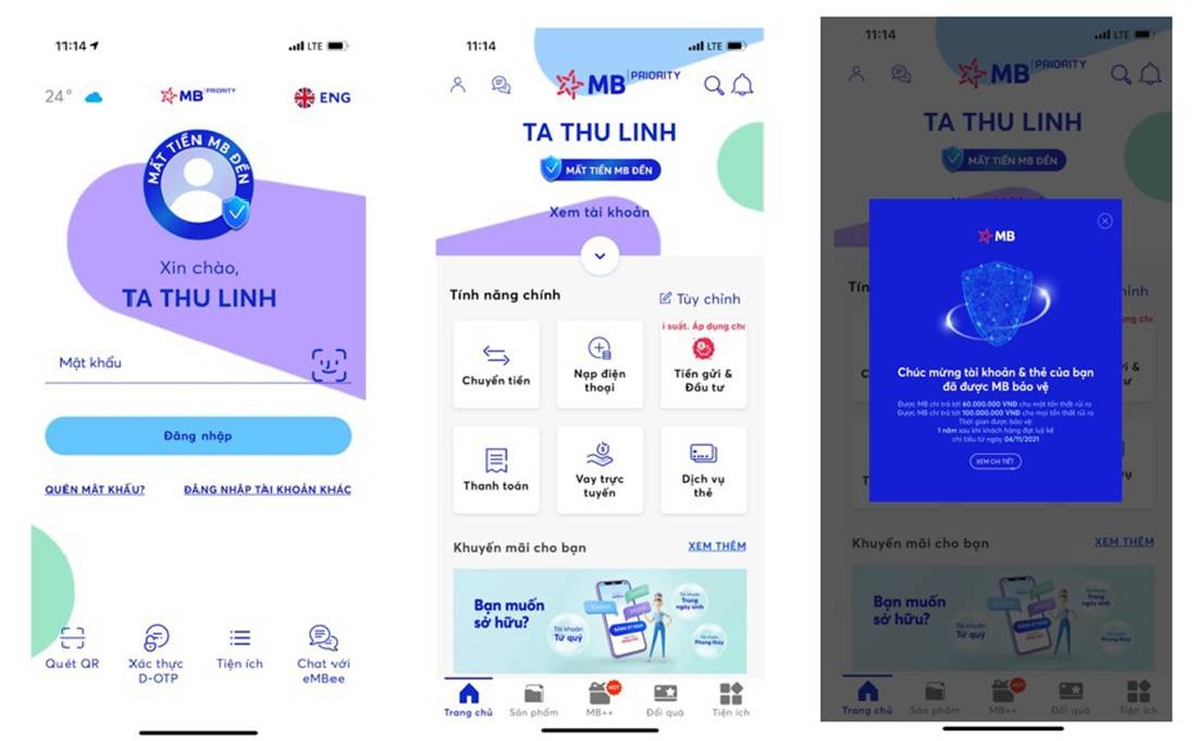 app mbbank nam trong top ung dung yeu thich app store 2021