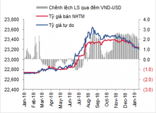 Cập nhật thị trường tiền tệ tuần từ 14-18/1/2019