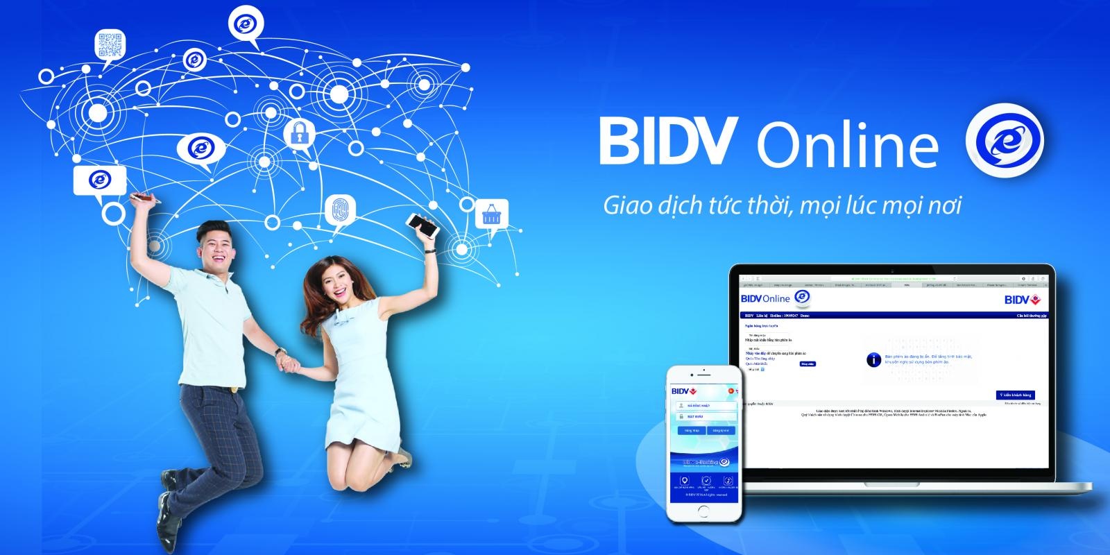bidv hoan 100 phi giao dich tren kenh bidv online bidv smartbanking cho khach hang moi