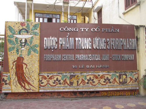 Bán thành công 850.000 cổ phần của Dược phẩm Trung Ương 3 Bán thành công 850.000 cổ phần của Dược phẩm Trung Ương 3