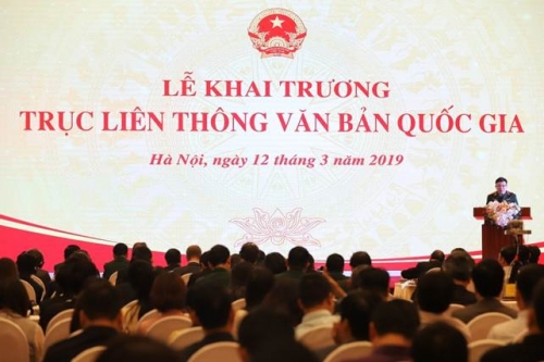Khai trương Trục liên thông Văn bản Quốc gia