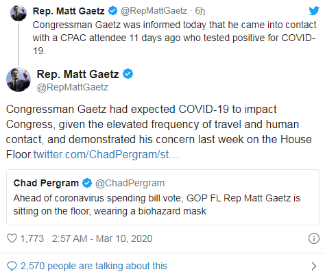 trump tiep xuc voi hai nghi si truoc khi ho tu cach ly