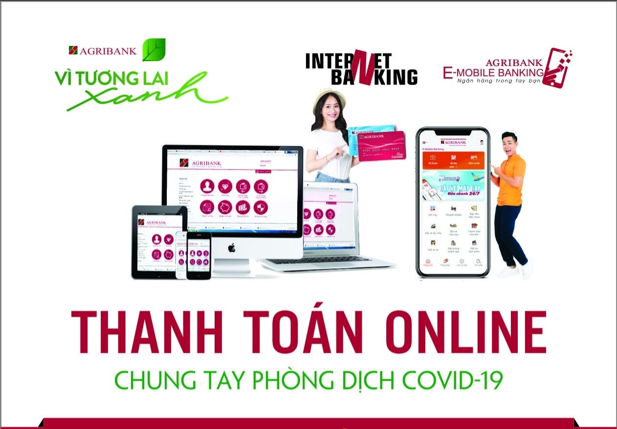 agribank cung cap nhieu giai phap thanh toan khong dung tien mat