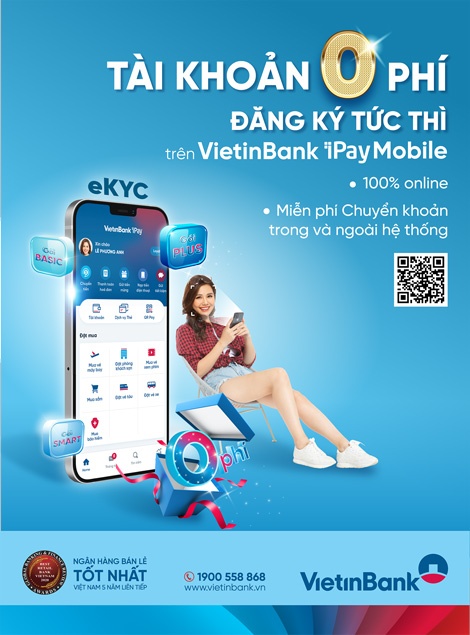 vietinbank ra mat 3 goi tai khoan thanh toan 0 phi