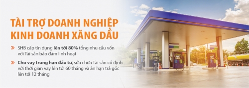SHB tài trợ doanh nghiệp kinh doanh xăng dầu
