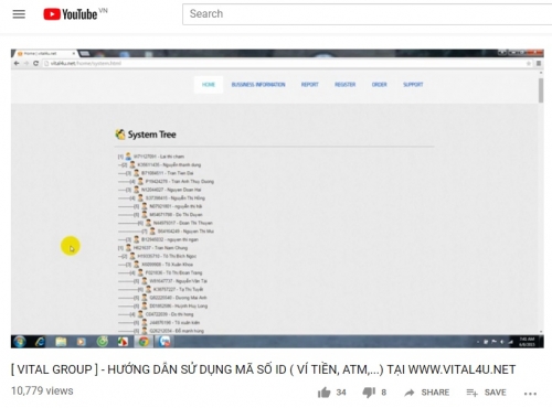 VITAL4U.NET có dấu hiệu kinh doanh đa cấp trái phép